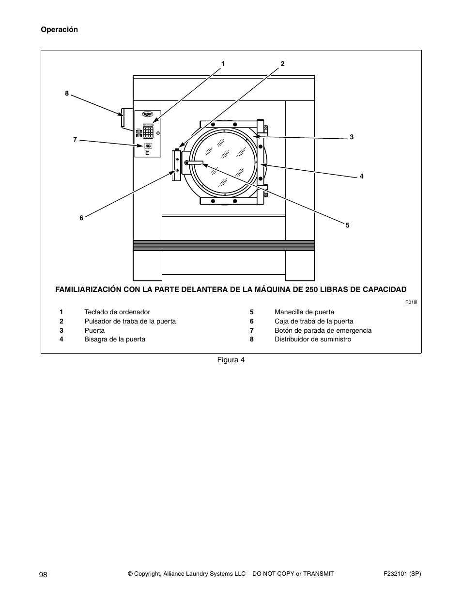 Alliance Laundry Systems SF250PV Tilt User Manual | Page 100 / 174