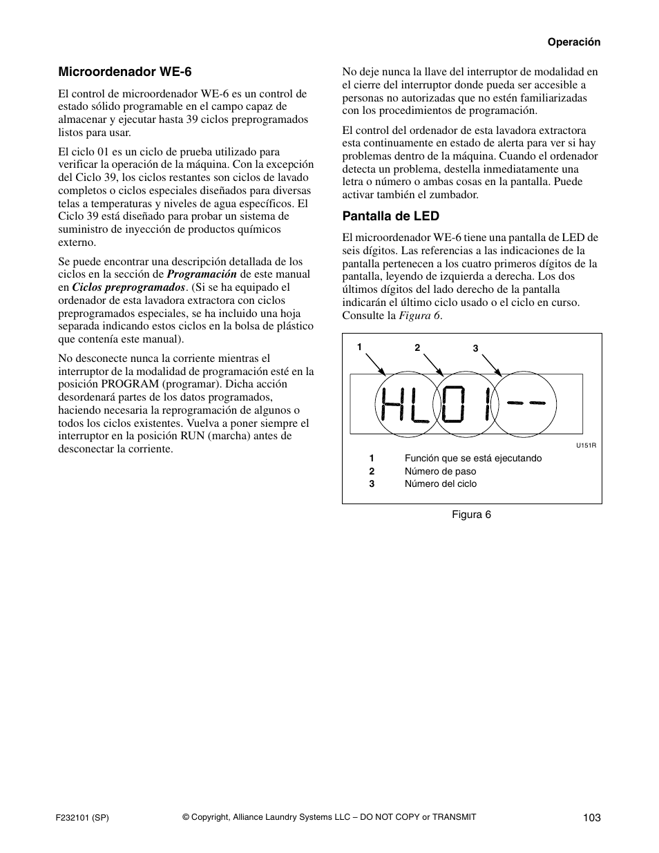 Alliance Laundry Systems SF250PV Tilt User Manual | Page 105 / 174