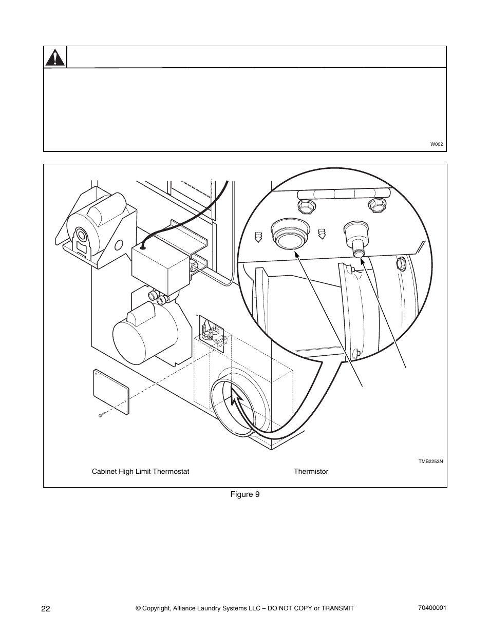 Warning | Alliance Laundry Systems 55 Pound Capacity User Manual | Page 24 / 29
