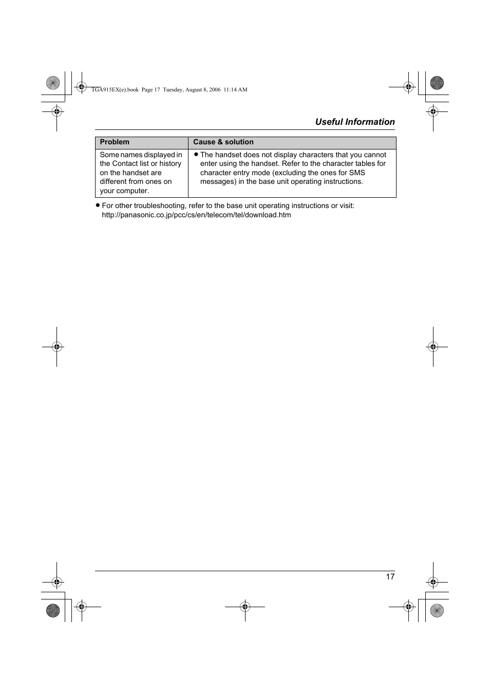 Panasonic KXTGA915EX User Manual | Page 17 / 60