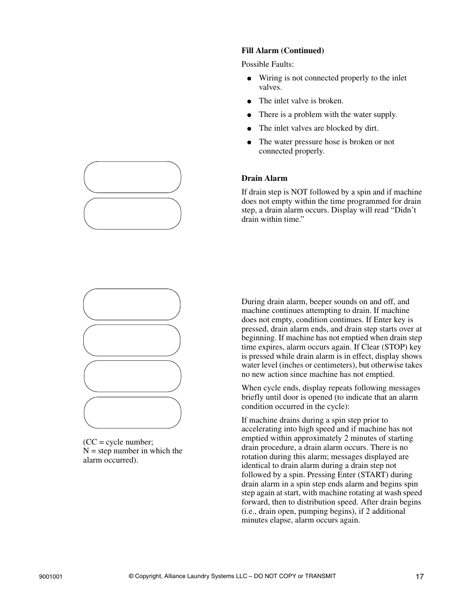 Alliance Laundry Systems UX18PVQM7 User Manual | Page 19 / 27