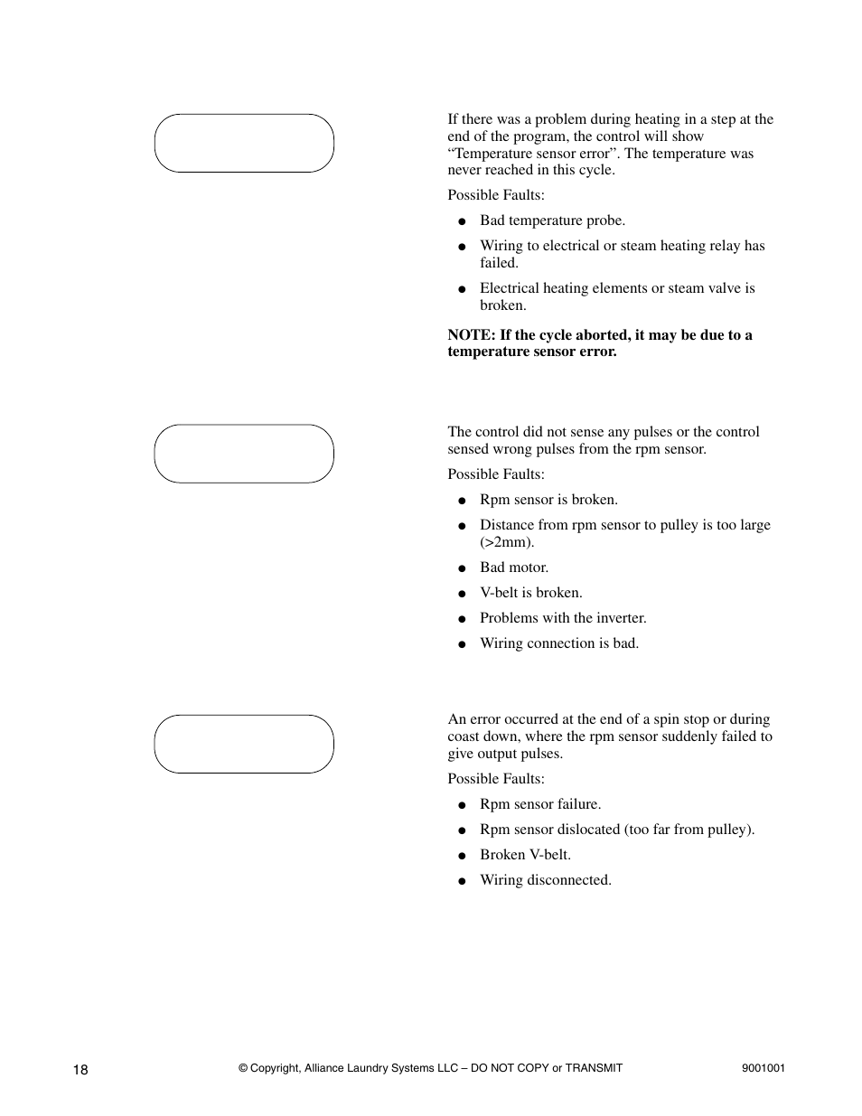 Alliance Laundry Systems UX18PVQM7 User Manual | Page 20 / 27