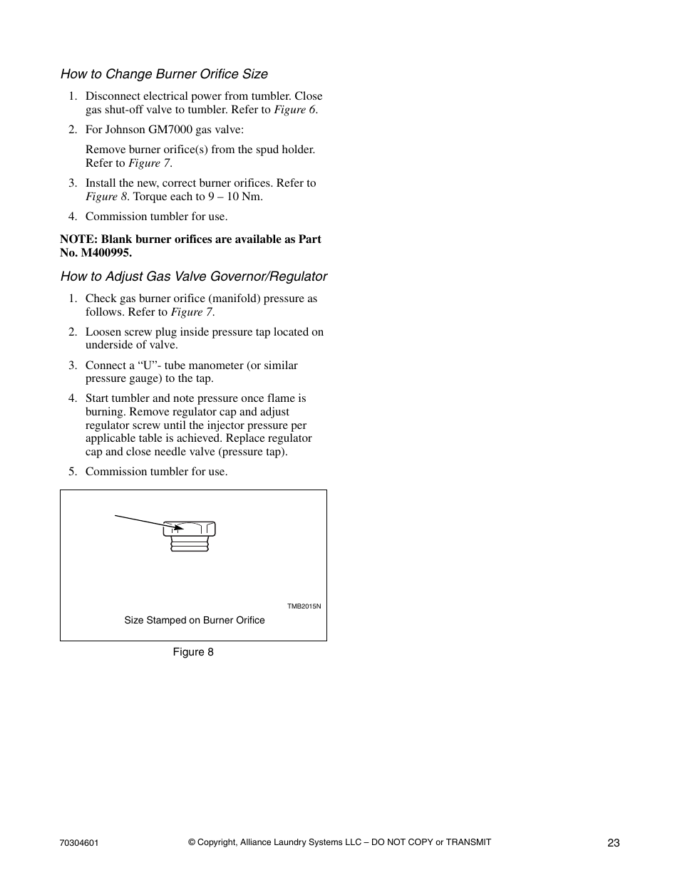 Alliance Laundry Systems Drying Cabinet User Manual | Page 25 / 53