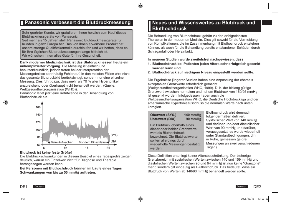 Panasonic verbessert die blutdruckmessung | Panasonic EW3153 User Manual | Page 3 / 19