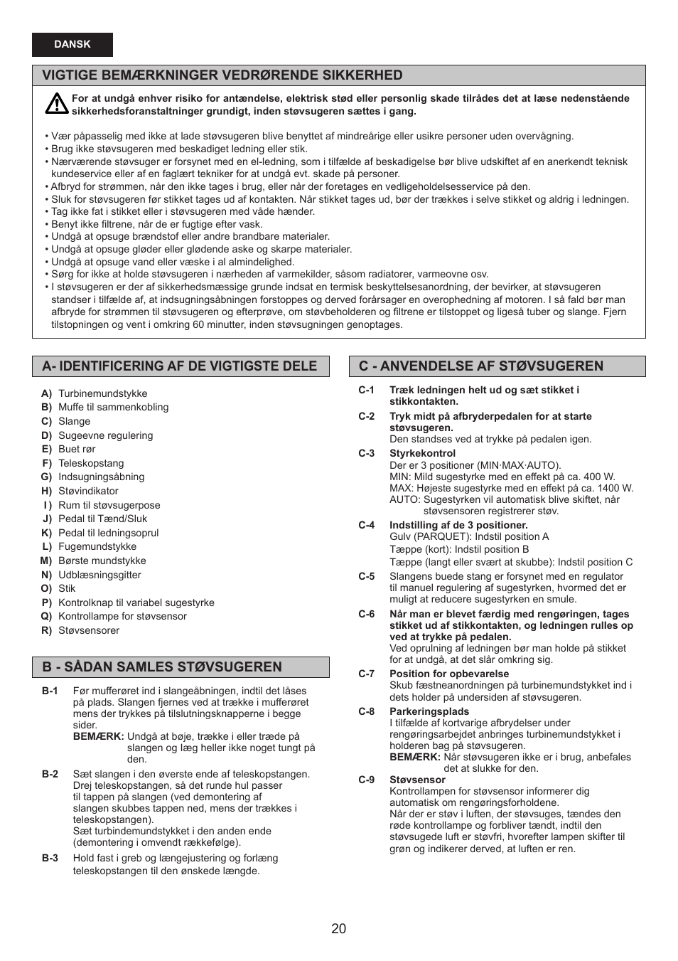 Panasonic MCCG678 User Manual | Page 20 / 48