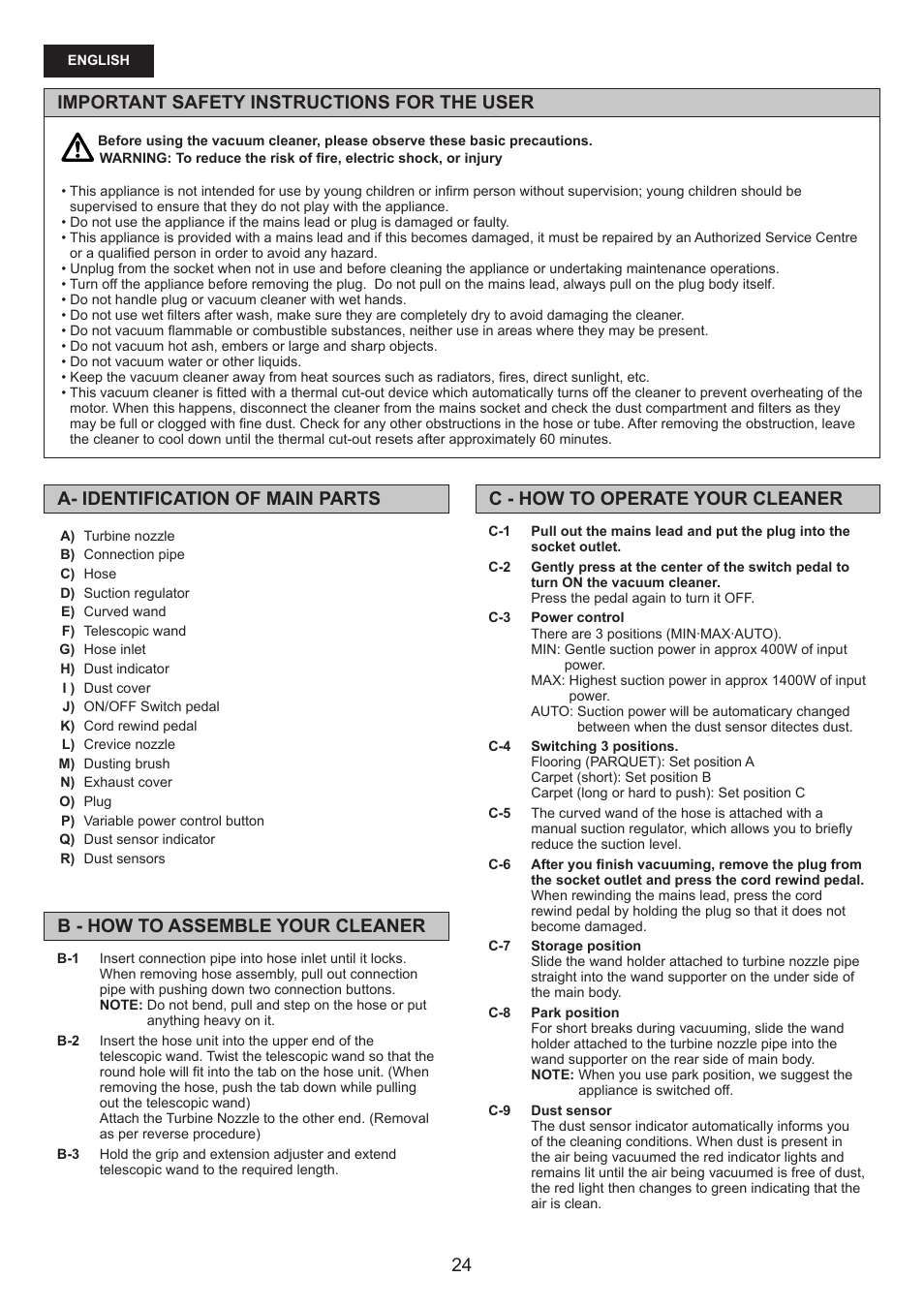 Panasonic MCCG678 User Manual | Page 24 / 48