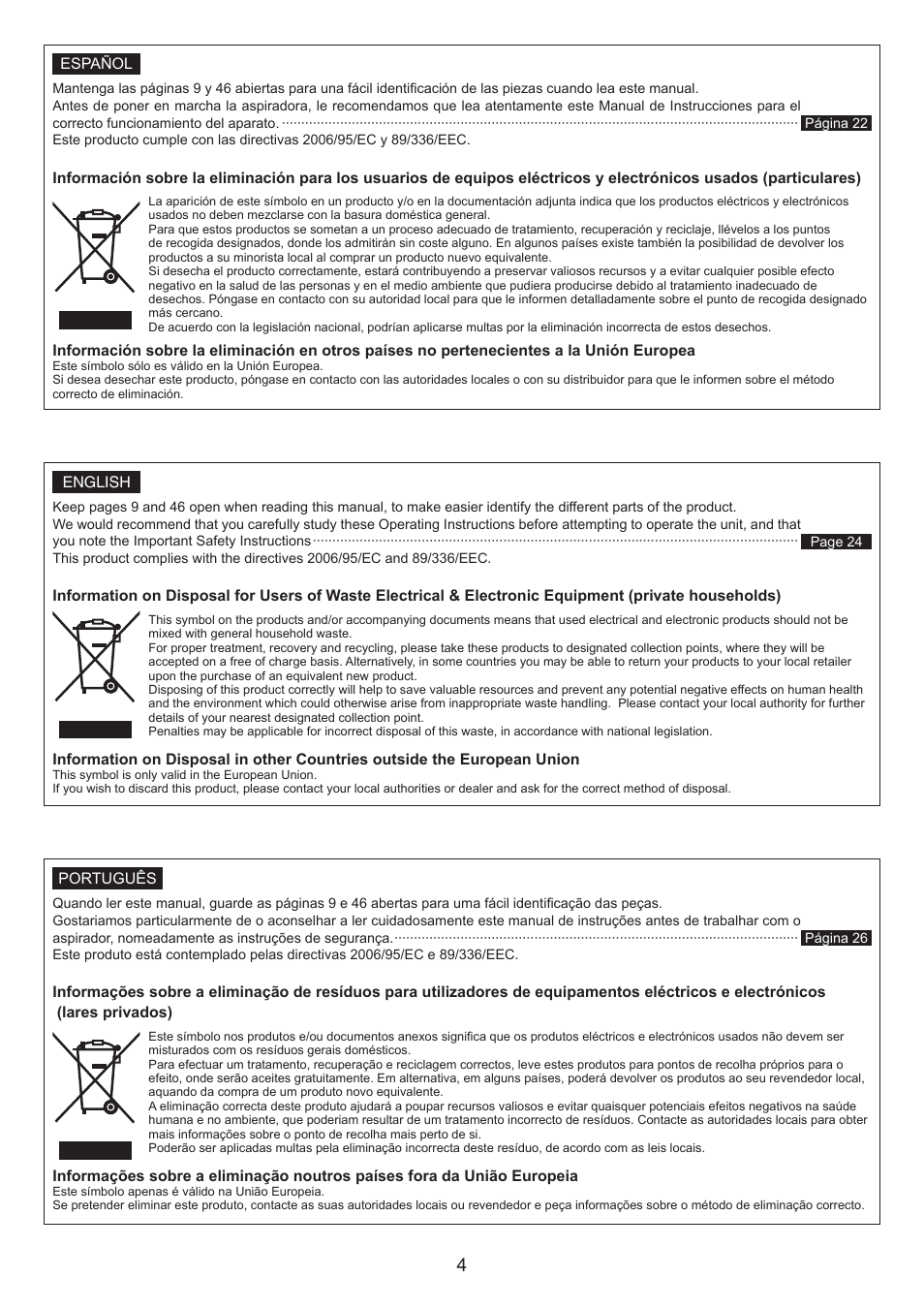 Panasonic MCCG678 User Manual | Page 4 / 48