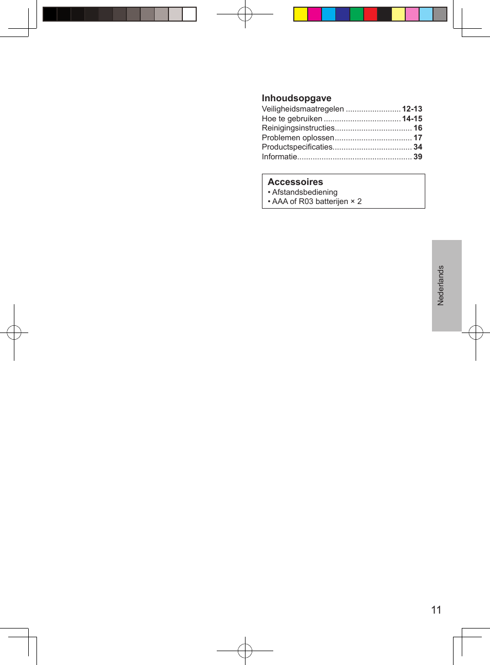 Panasonic CUUE12PKE User Manual | Page 11 / 40