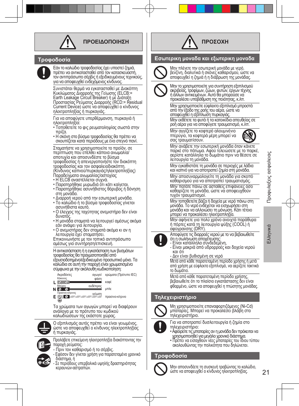 Panasonic CUUE12PKE User Manual | Page 21 / 40