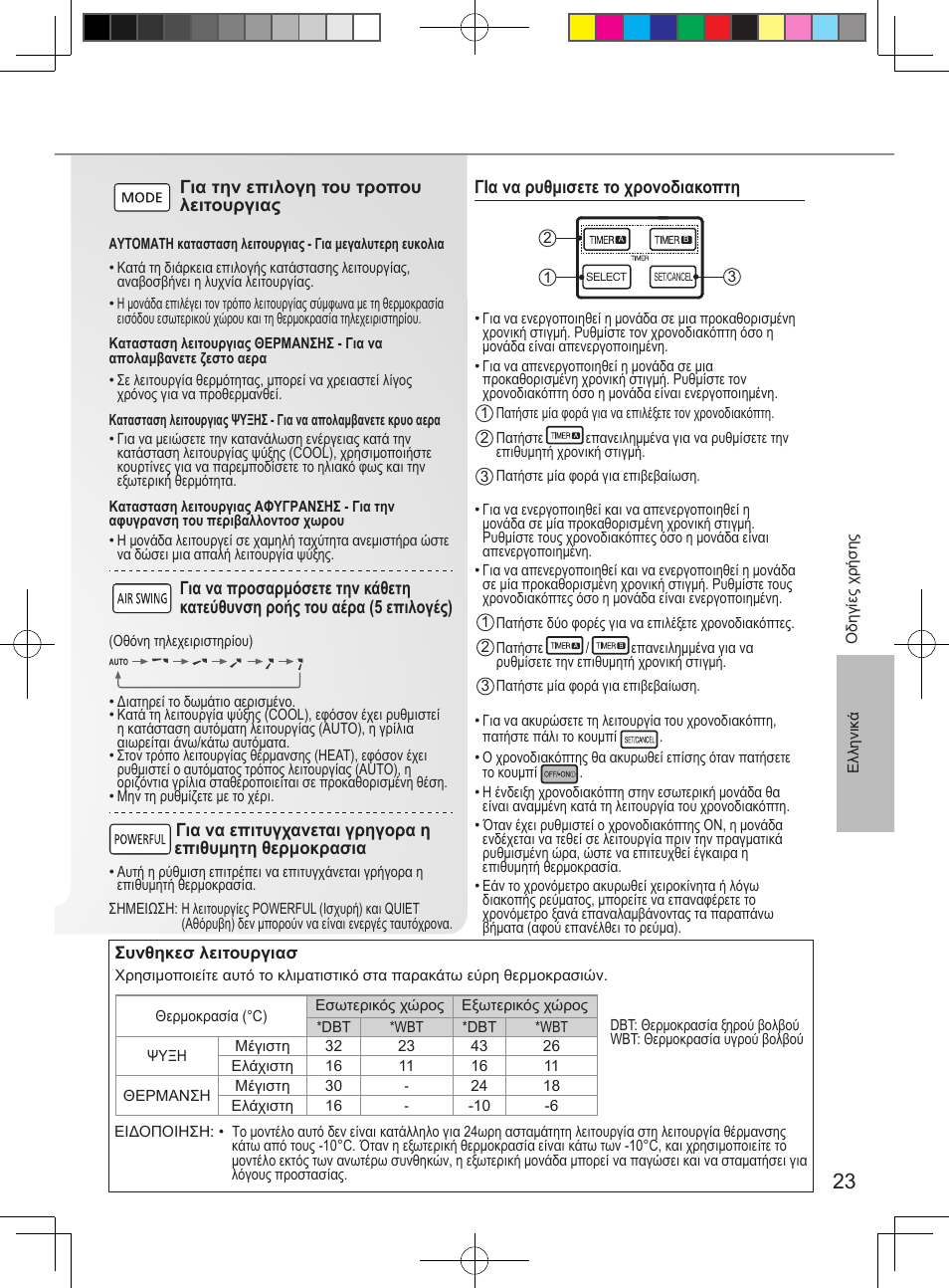 Panasonic CUUE12PKE User Manual | Page 23 / 40