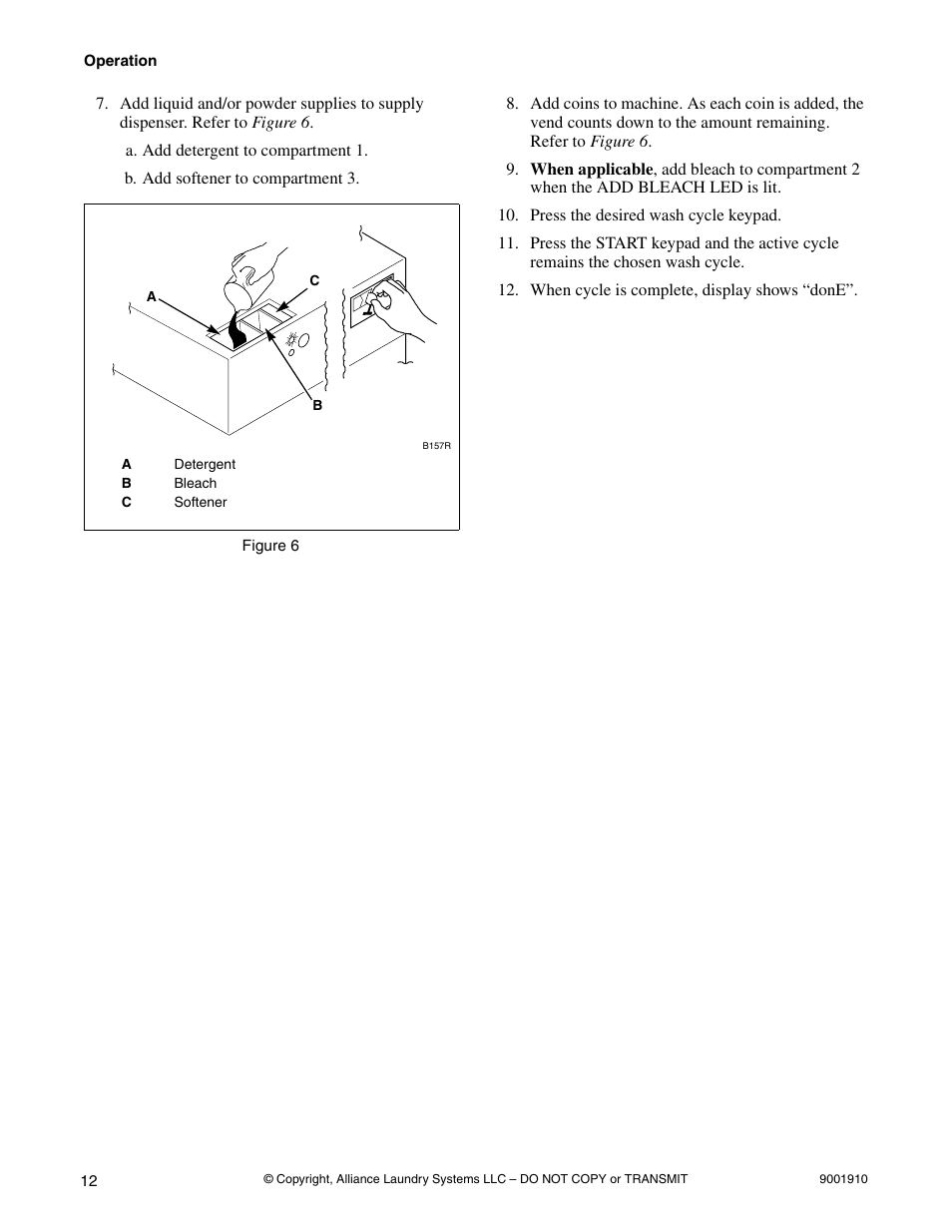 Alliance Laundry Systems NX18BVXA7 User Manual | Page 14 / 20