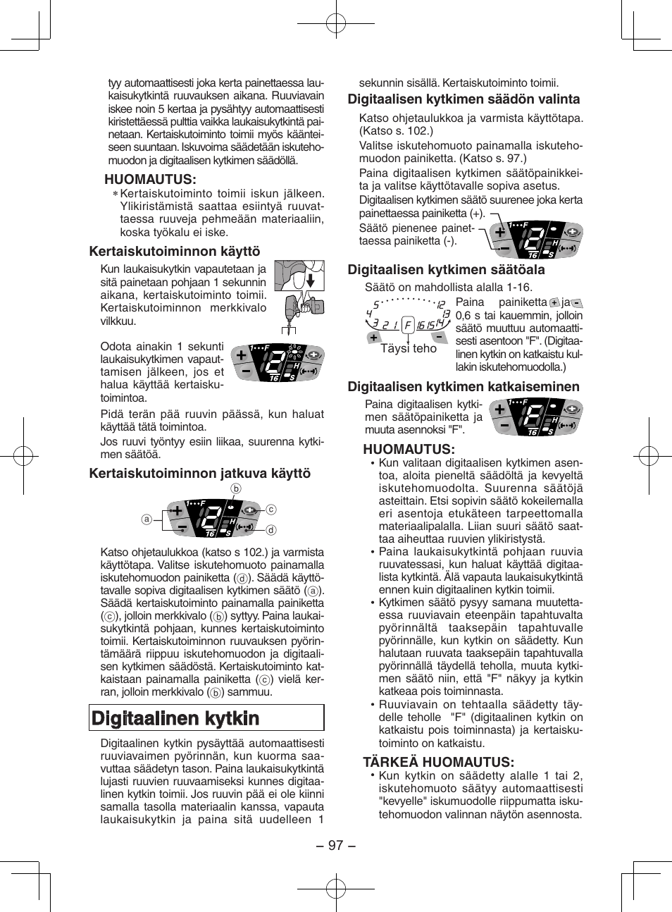 Digitaalinen kytkin | Panasonic EY7202GQW User Manual | Page 97 / 124