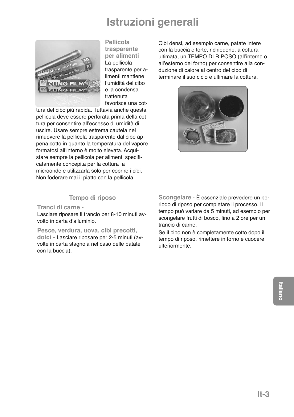 Istruzioni generali, It-3 | Panasonic NNGD469MEPG User Manual | Page 104 / 201