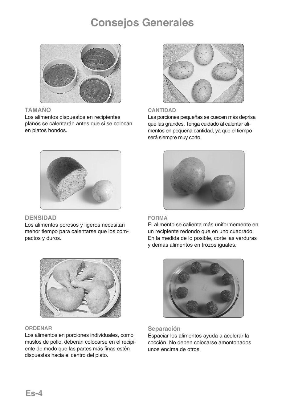 Consejos generales, Es-4 | Panasonic NNGD469MEPG User Manual | Page 138 / 201