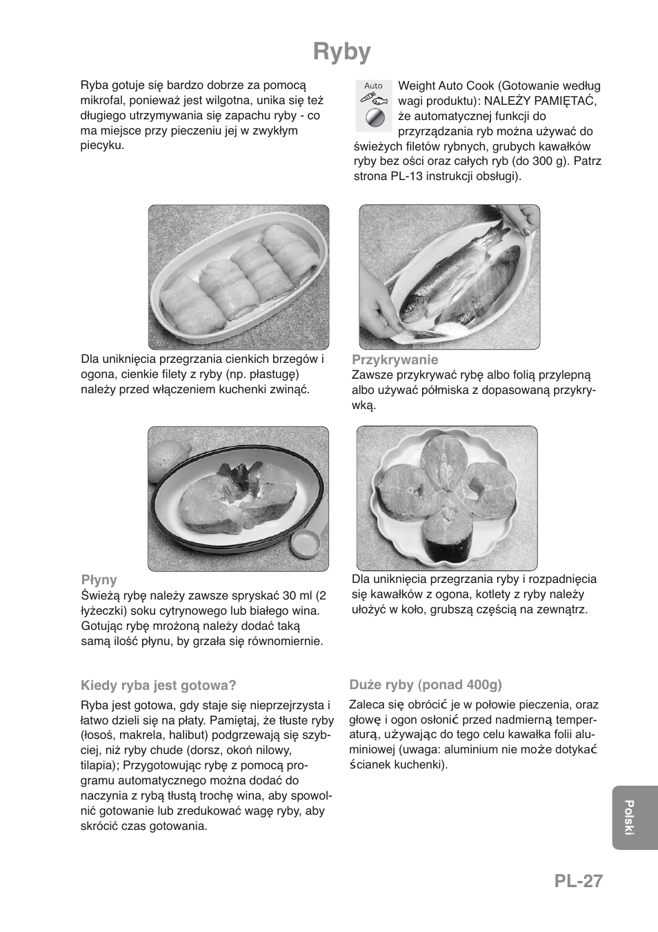 Ryby, Pl-27 | Panasonic NNGD469MEPG User Manual | Page 194 / 201