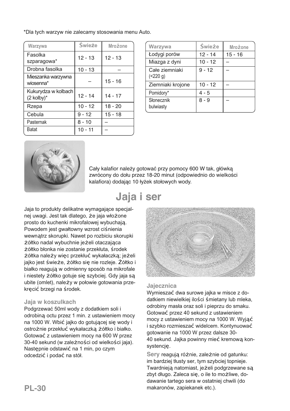 Jaja i ser, Pl-30 | Panasonic NNGD469MEPG User Manual | Page 197 / 201