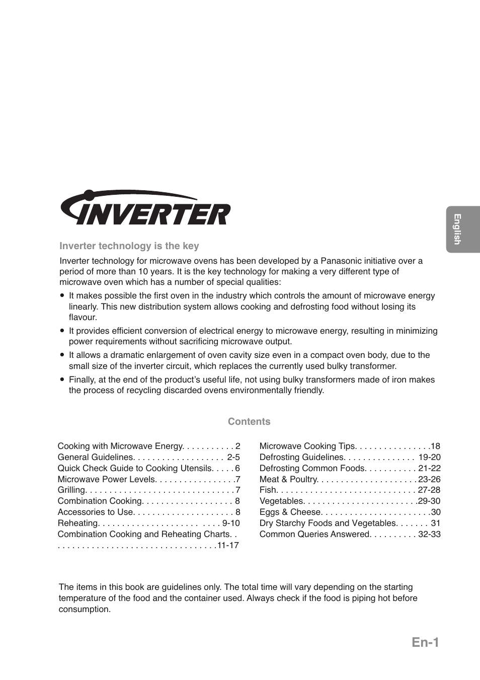 En-1 | Panasonic NNGD469MEPG User Manual | Page 3 / 201