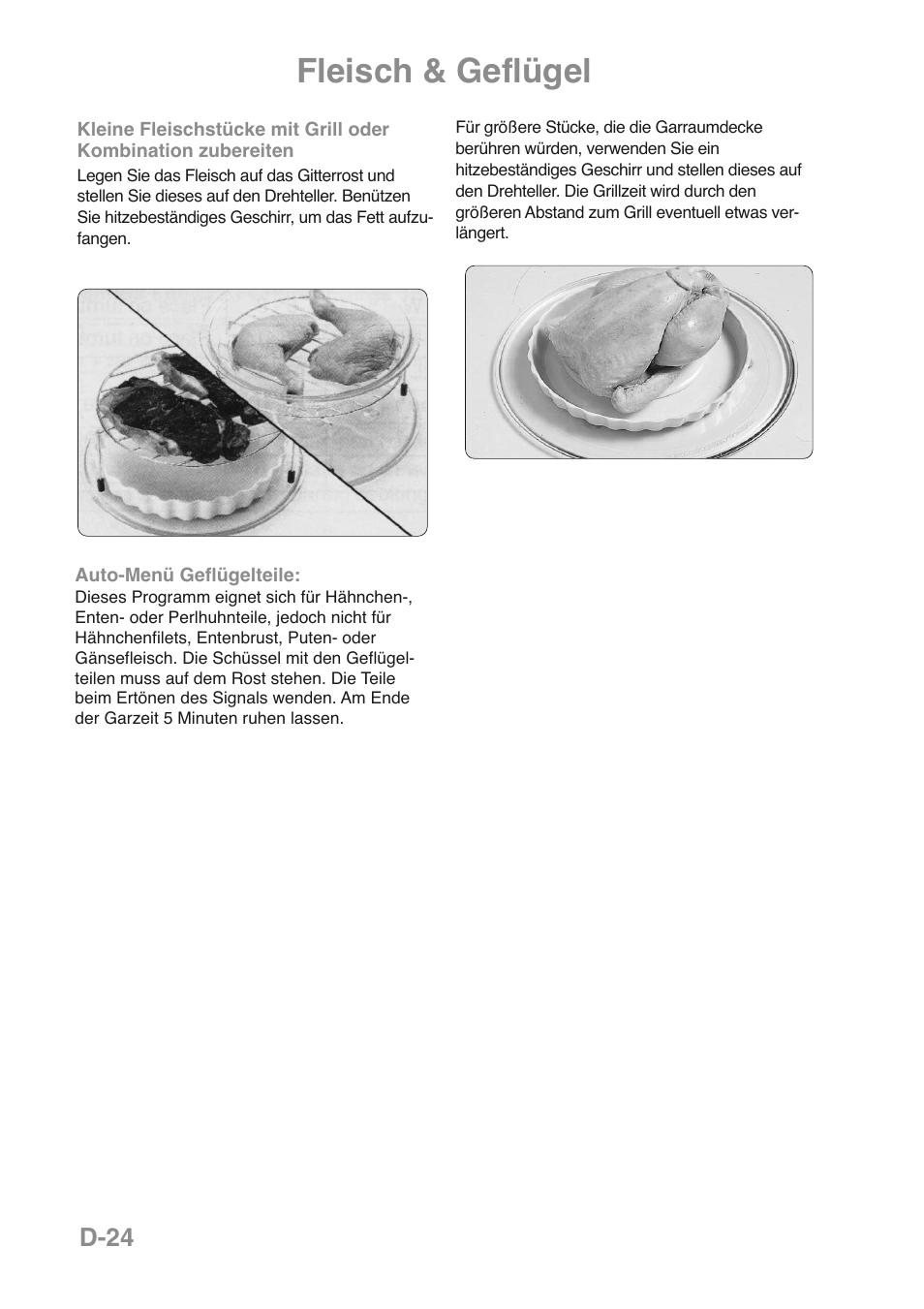 Fleisch & geflügel, D-24 | Panasonic NNGD469MEPG User Manual | Page 59 / 201