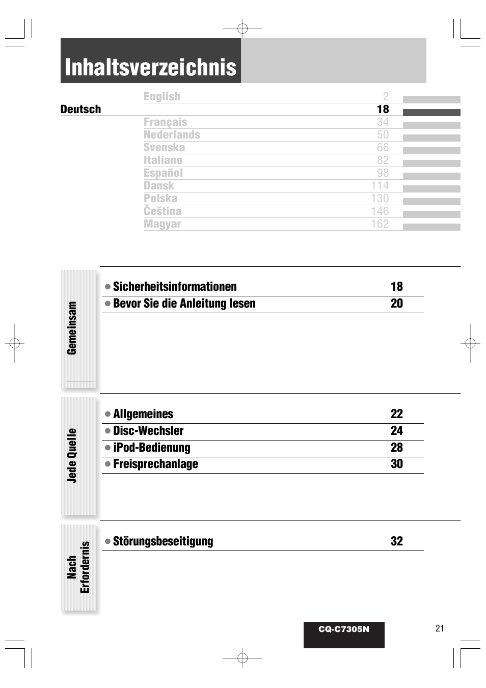 Panasonic CQC7305N User Manual | Page 51 / 66