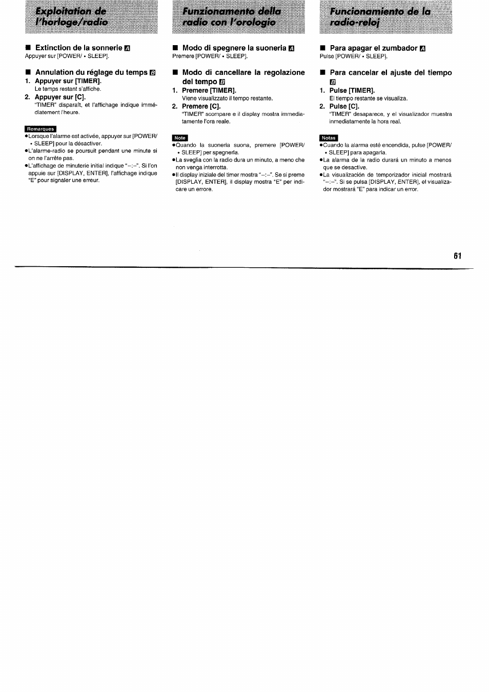 Panasonic RFB55 User Manual | Page 61 / 84