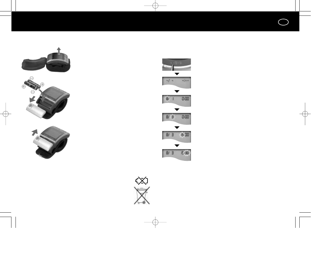 Inserting/replacing batteries, Setting the time and date | Panasonic EW3036E2 User Manual | Page 16 / 78