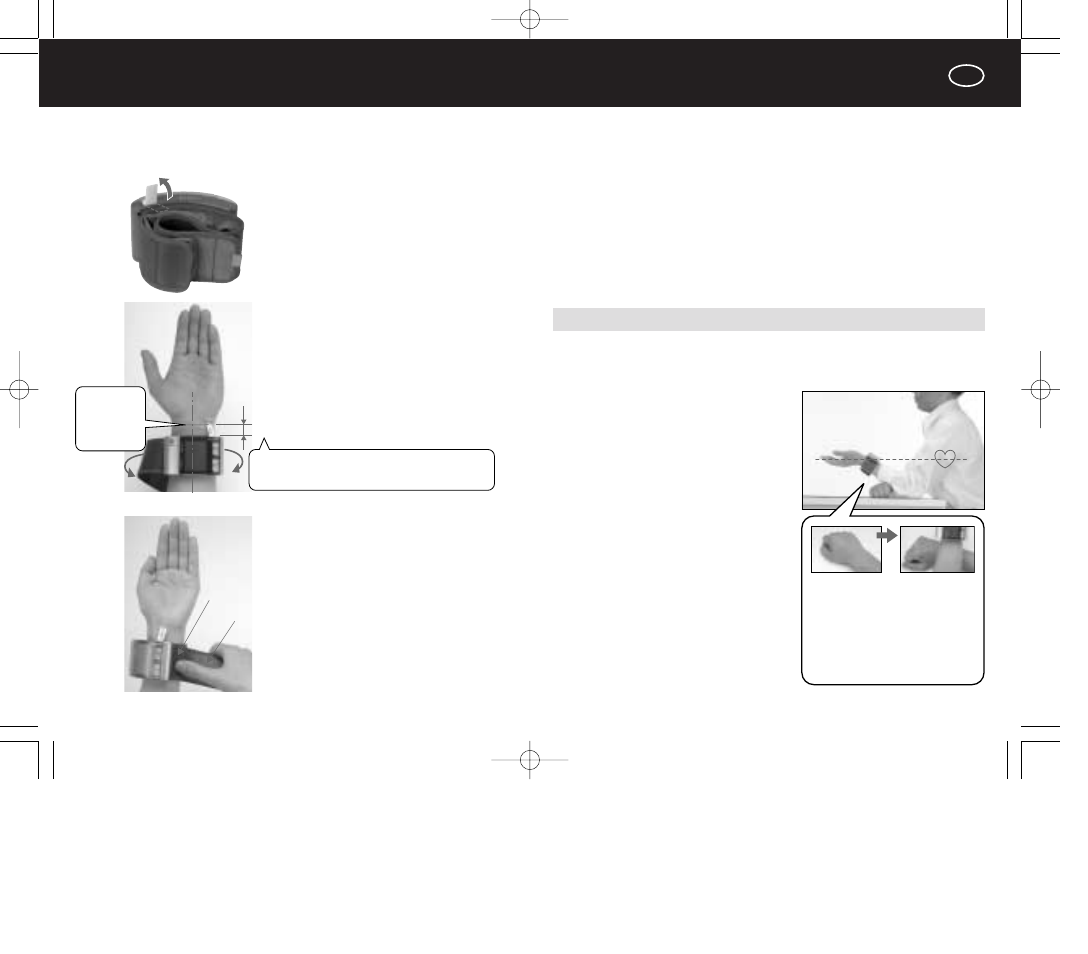 Obtention de résultats exacts, Ajustement de la manchette | Panasonic EW3036E2 User Manual | Page 28 / 78