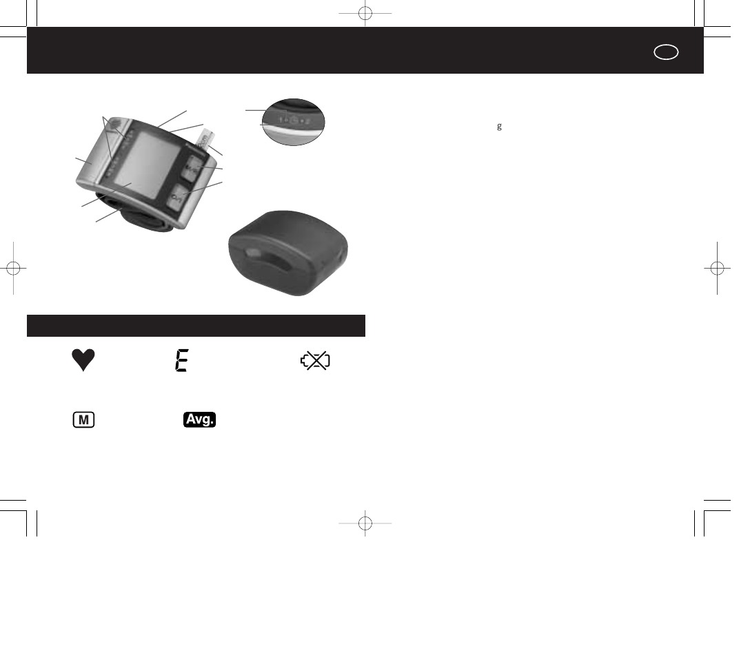 Schema dello strumento, Simboli del display, Errore | Panasonic EW3036E2 User Manual | Page 37 / 78