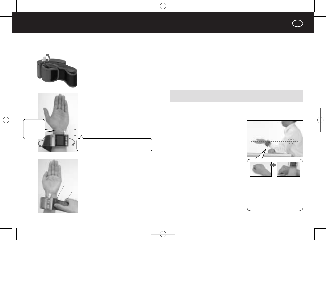 Obtención de mediciones precisas, Ajuste del brazalete | Panasonic EW3036E2 User Manual | Page 50 / 78