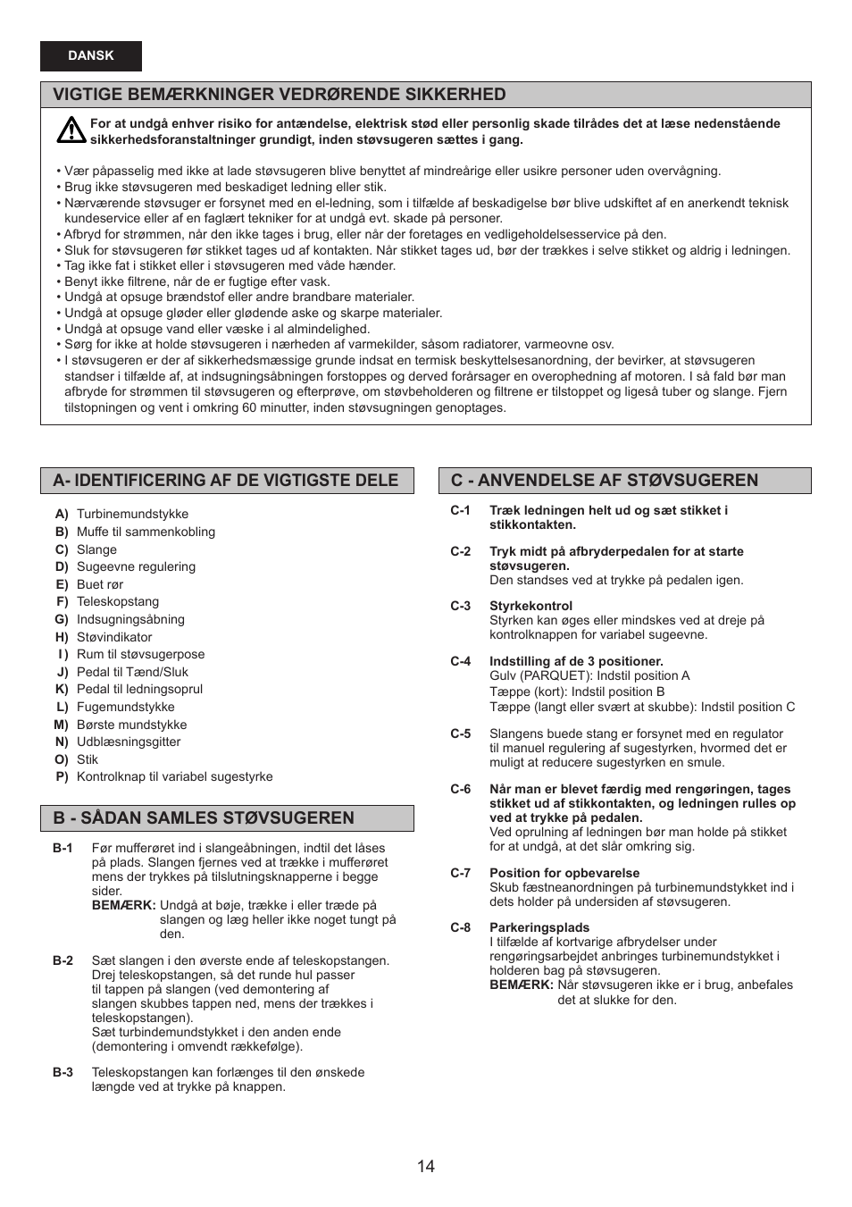 Panasonic MCCG476BE7A User Manual | Page 14 / 32