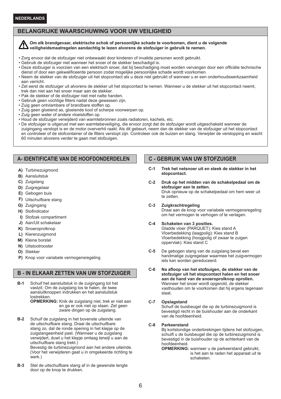 Panasonic MCCG476BE7A User Manual | Page 6 / 32