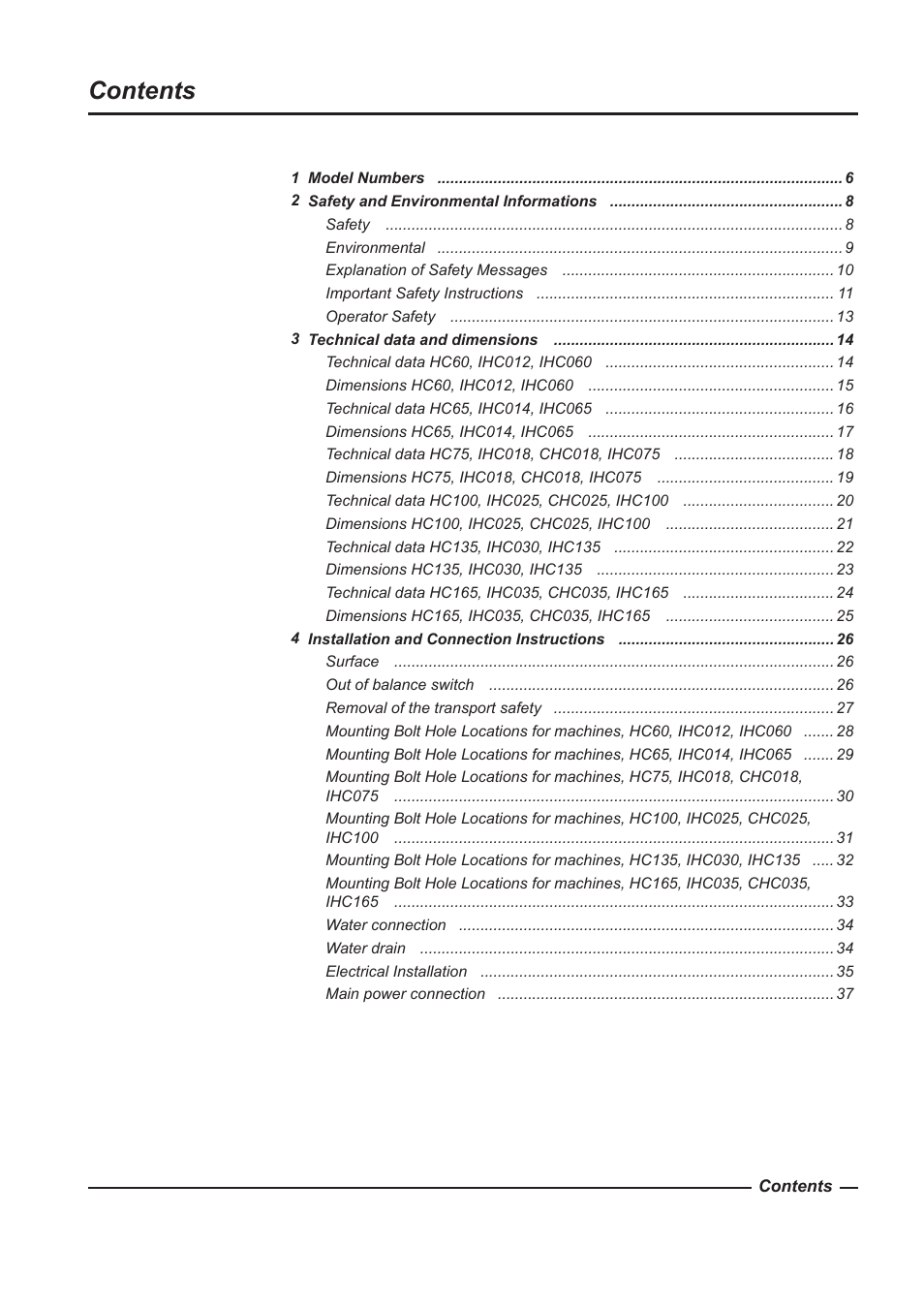 Alliance Laundry Systems HC100 User Manual | Page 3 / 56
