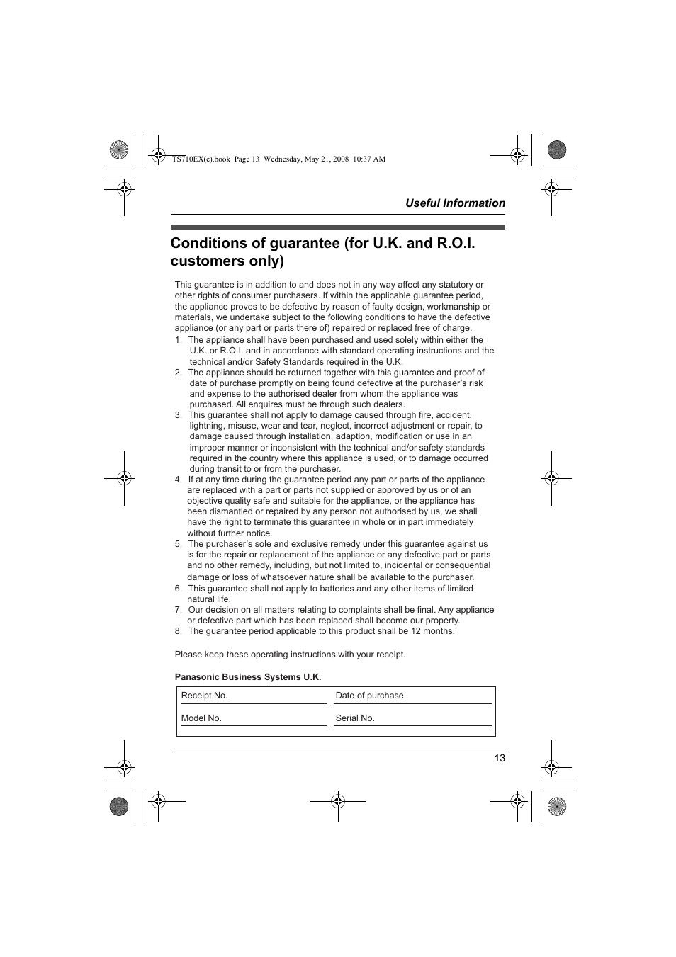 Panasonic KXTS710EX User Manual | Page 13 / 56