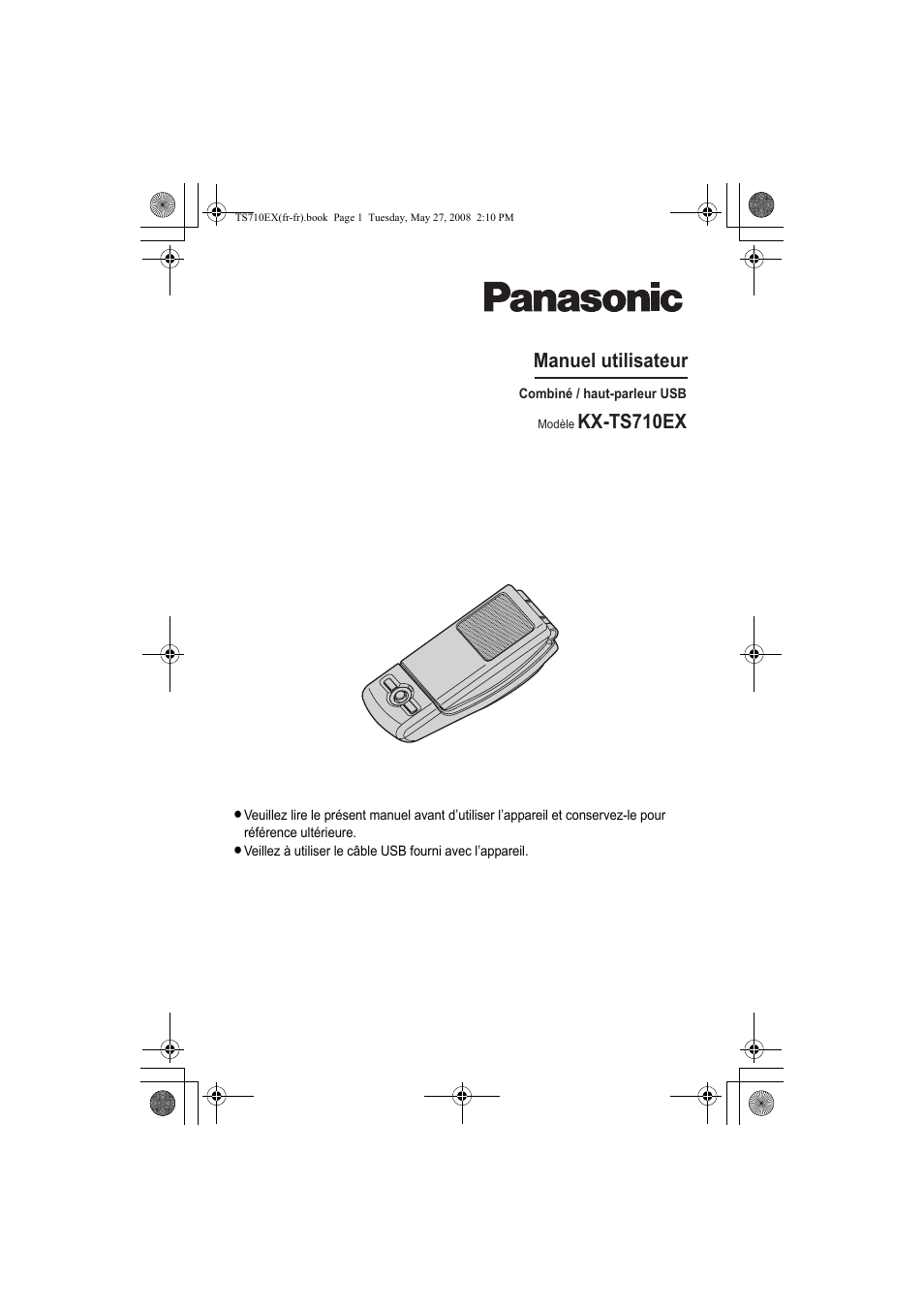 Manuel utilisateur, Kx-ts710ex | Panasonic KXTS710EX User Manual | Page 43 / 56