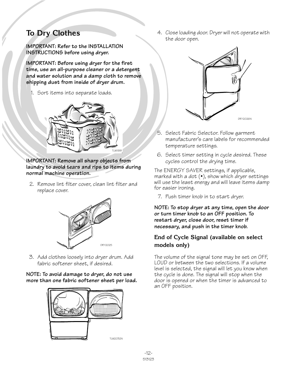 Alliance Laundry Systems TLW2032N User Manual | Page 12 / 18