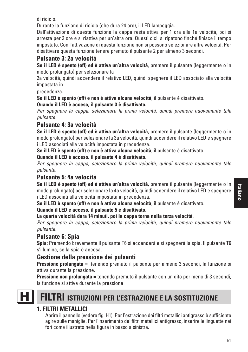 Filtri | Panasonic KHB90FBW1 User Manual | Page 53 / 92