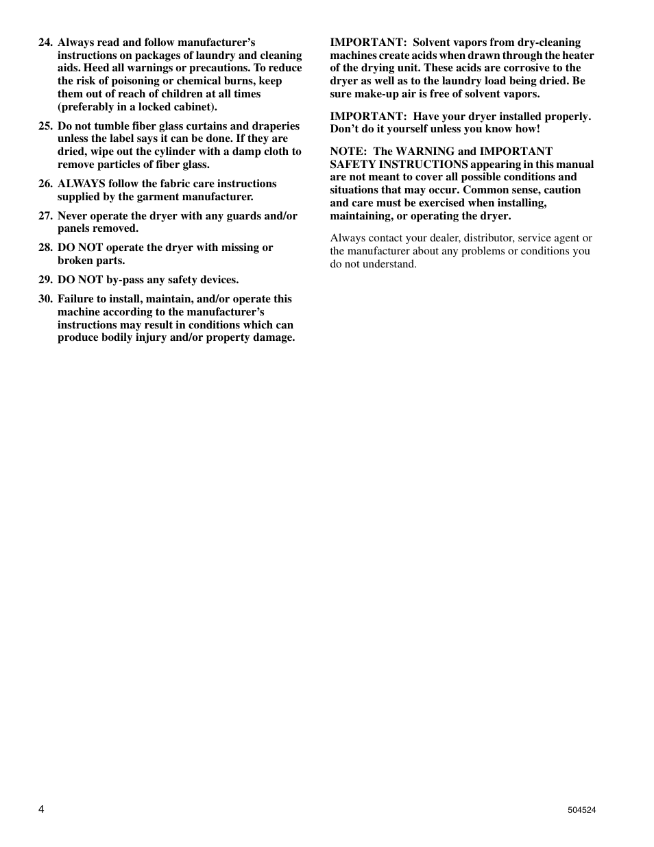 Alliance Laundry Systems D355IE1B User Manual | Page 6 / 88