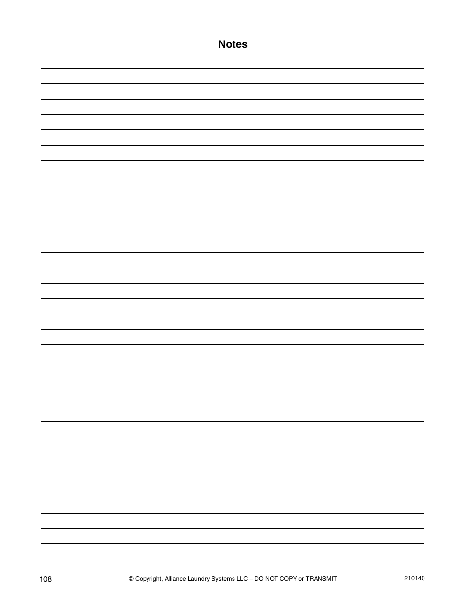 Alliance Laundry Systems HWTB21 User Manual | Page 110 / 134