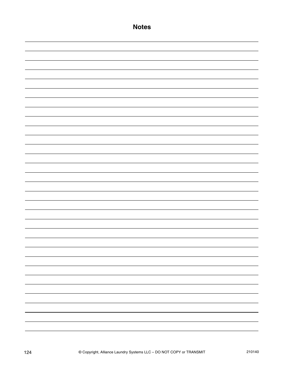 Alliance Laundry Systems HWTB21 User Manual | Page 126 / 134