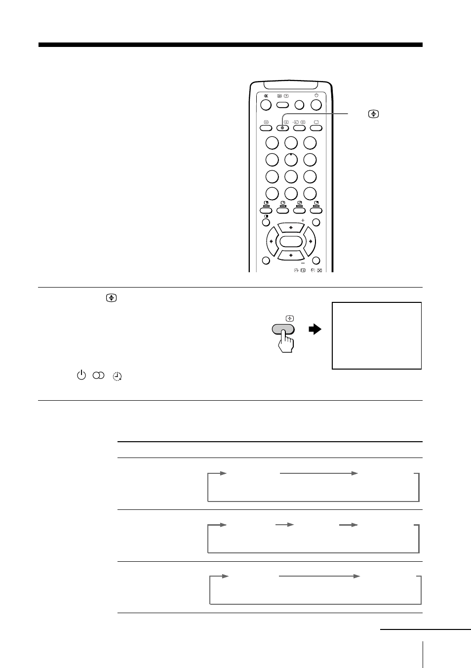 Selecting a stereo or bilingual program, When receiving a nicam program, Advanced operations | Continued | Sony KV-EF34M90 User Manual | Page 21 / 44