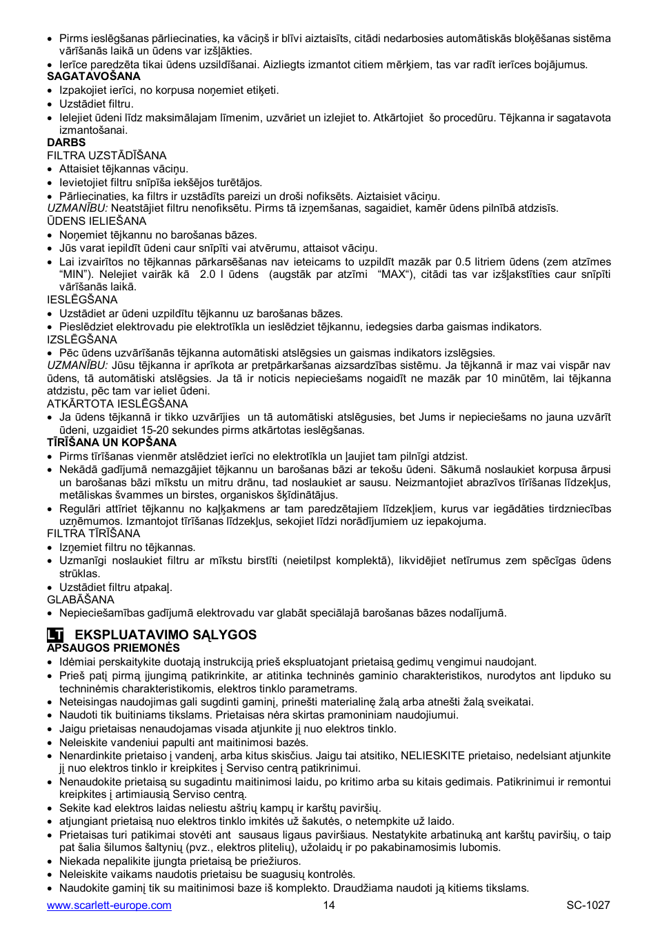 Scarlett SC-1027 User Manual | Page 14 / 20