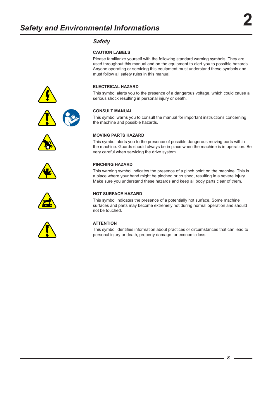 Safety and environmental informations | Alliance Laundry Systems WFF135 User Manual | Page 8 / 51