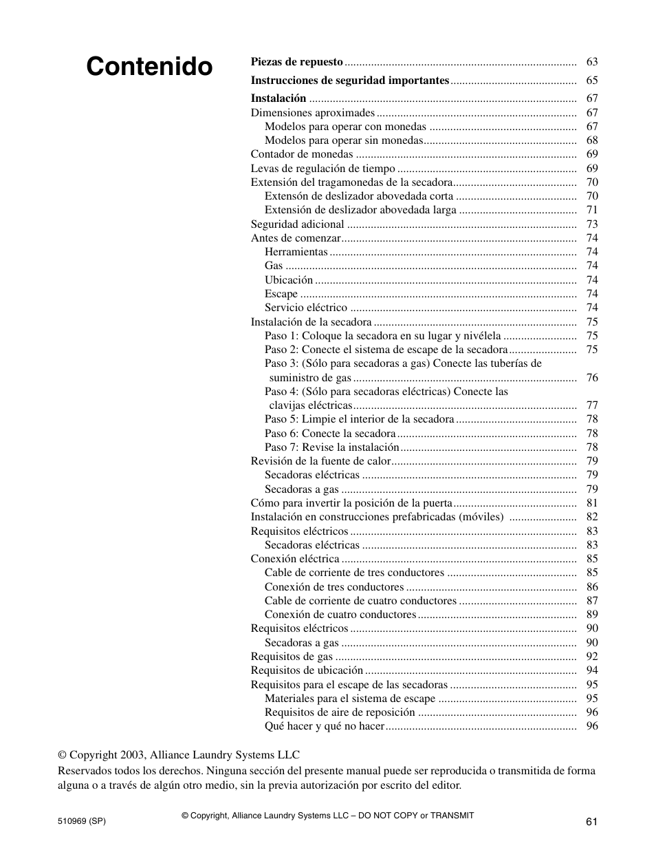 Alliance Laundry Systems D677I User Manual | Page 63 / 122