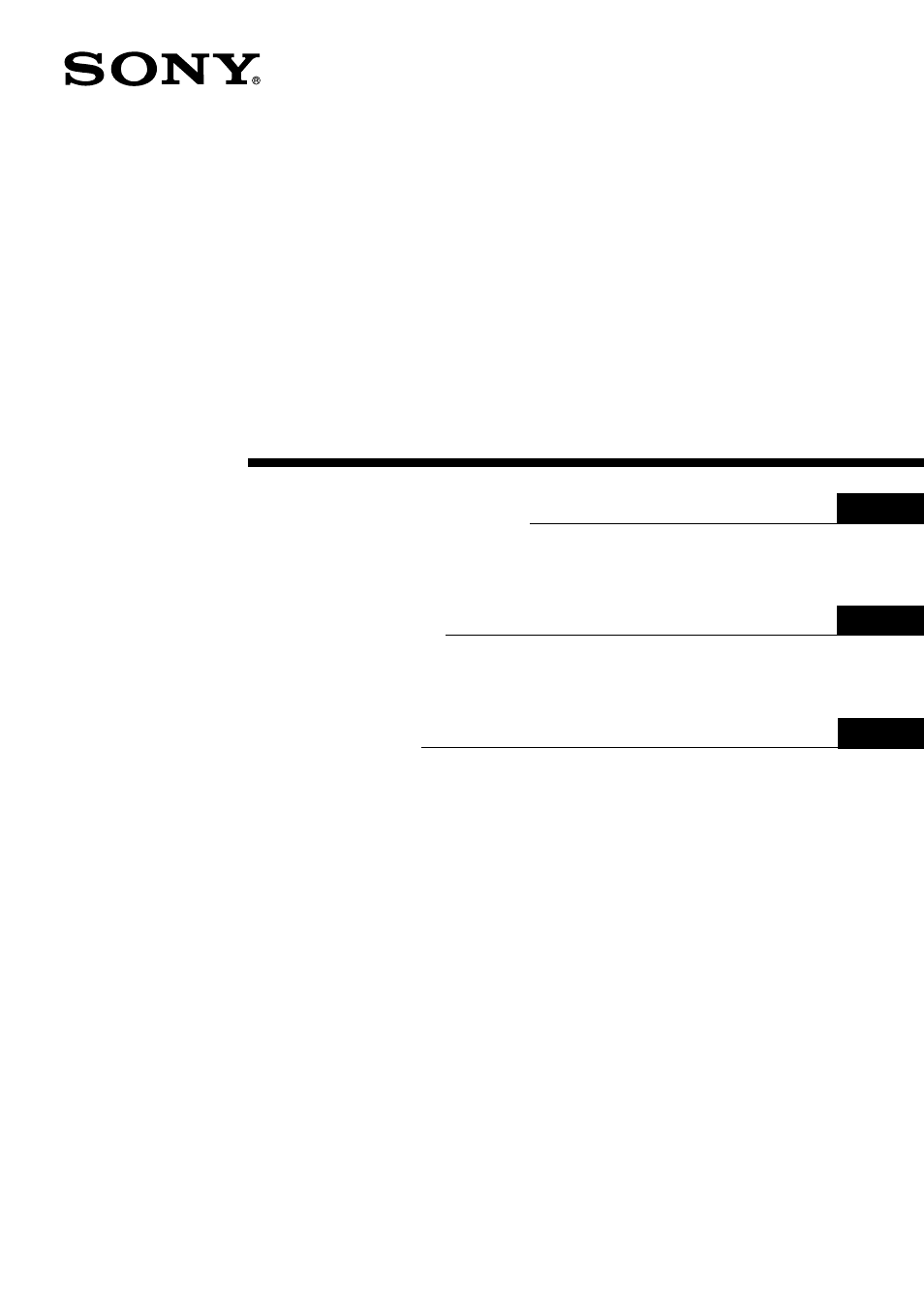 Sony KV-XF21M80 User Manual | 26 pages