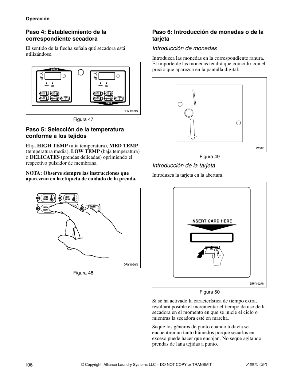 Alliance Laundry Systems Stacked Clothes Dryer User Manual | Page 108 / 118