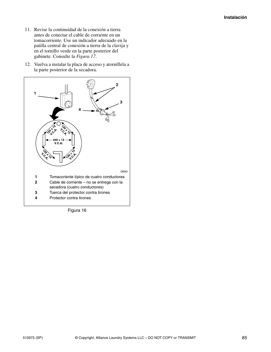 Alliance Laundry Systems Stacked Clothes Dryer User Manual | Page 87 / 118