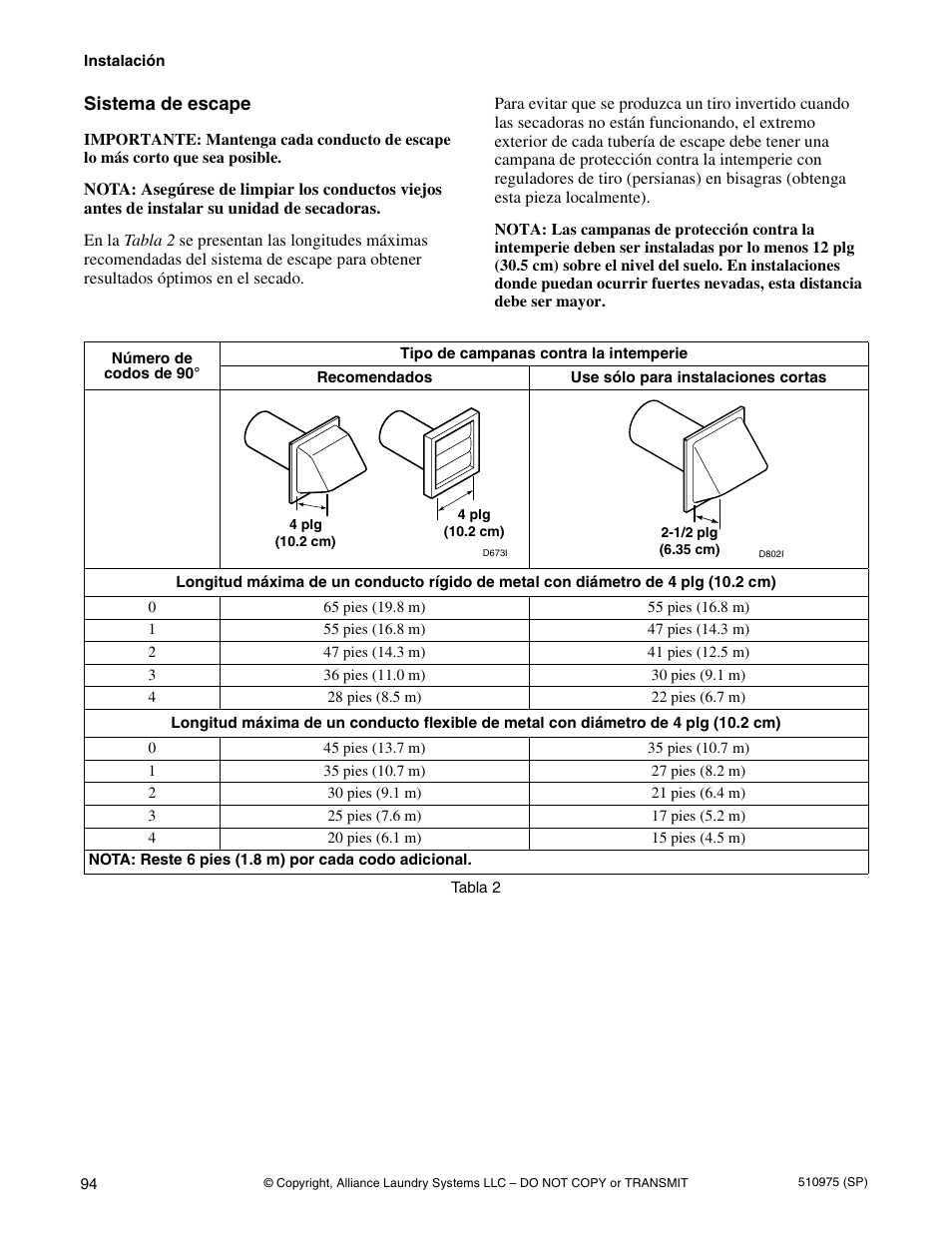 Alliance Laundry Systems Stacked Clothes Dryer User Manual | Page 96 / 118