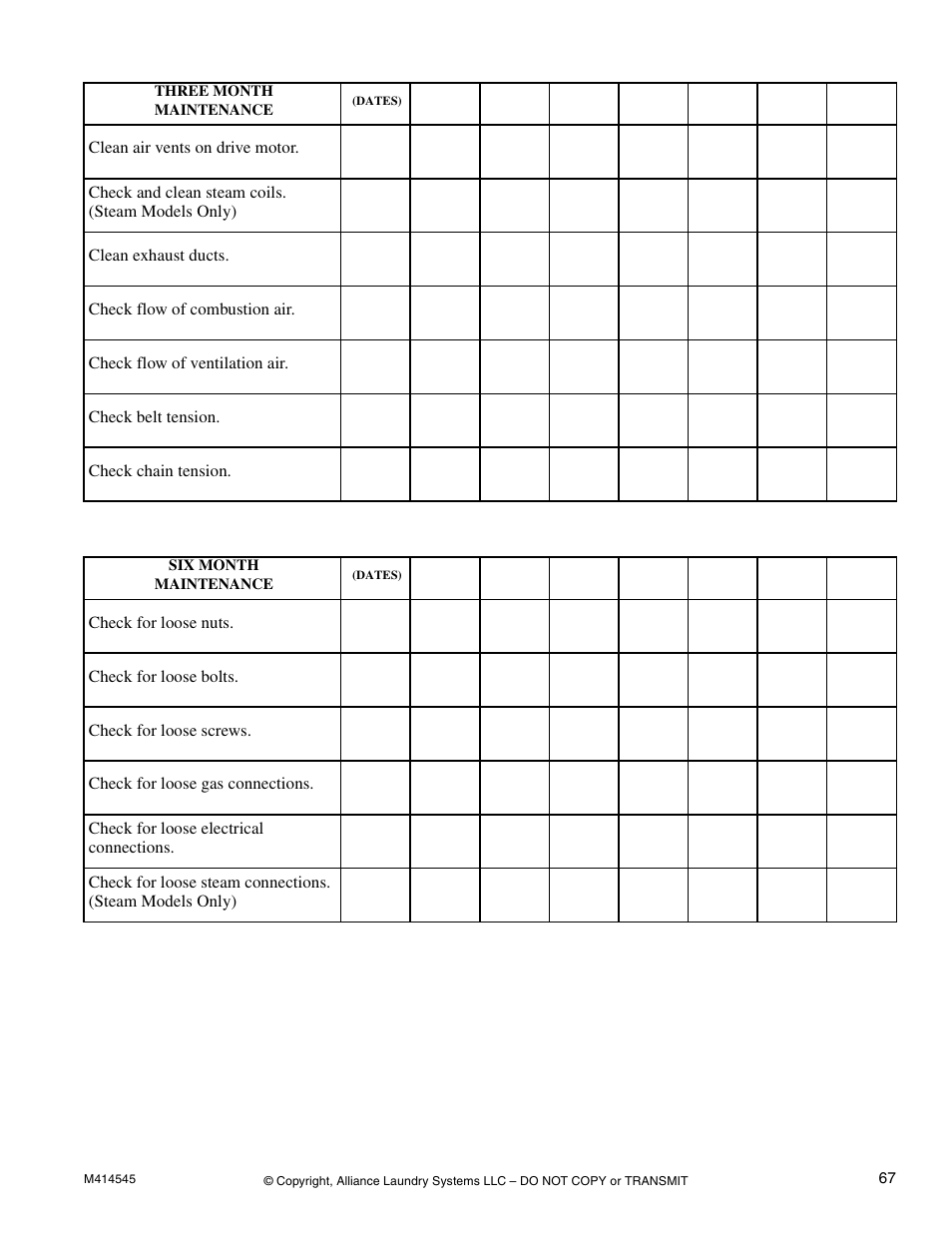 Alliance Laundry Systems 105 User Manual | Page 69 / 144