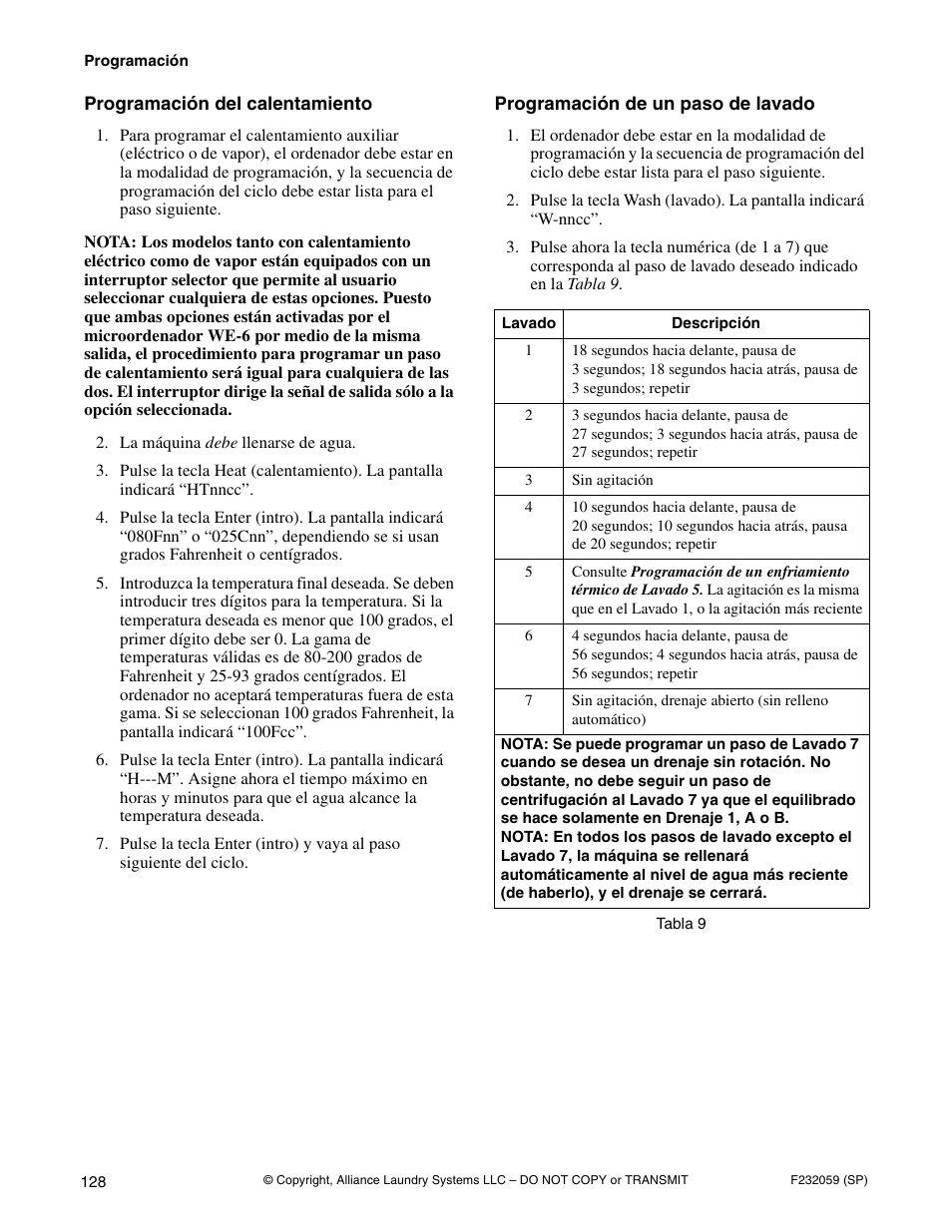 Alliance Laundry Systems UF35PV User Manual | Page 130 / 162