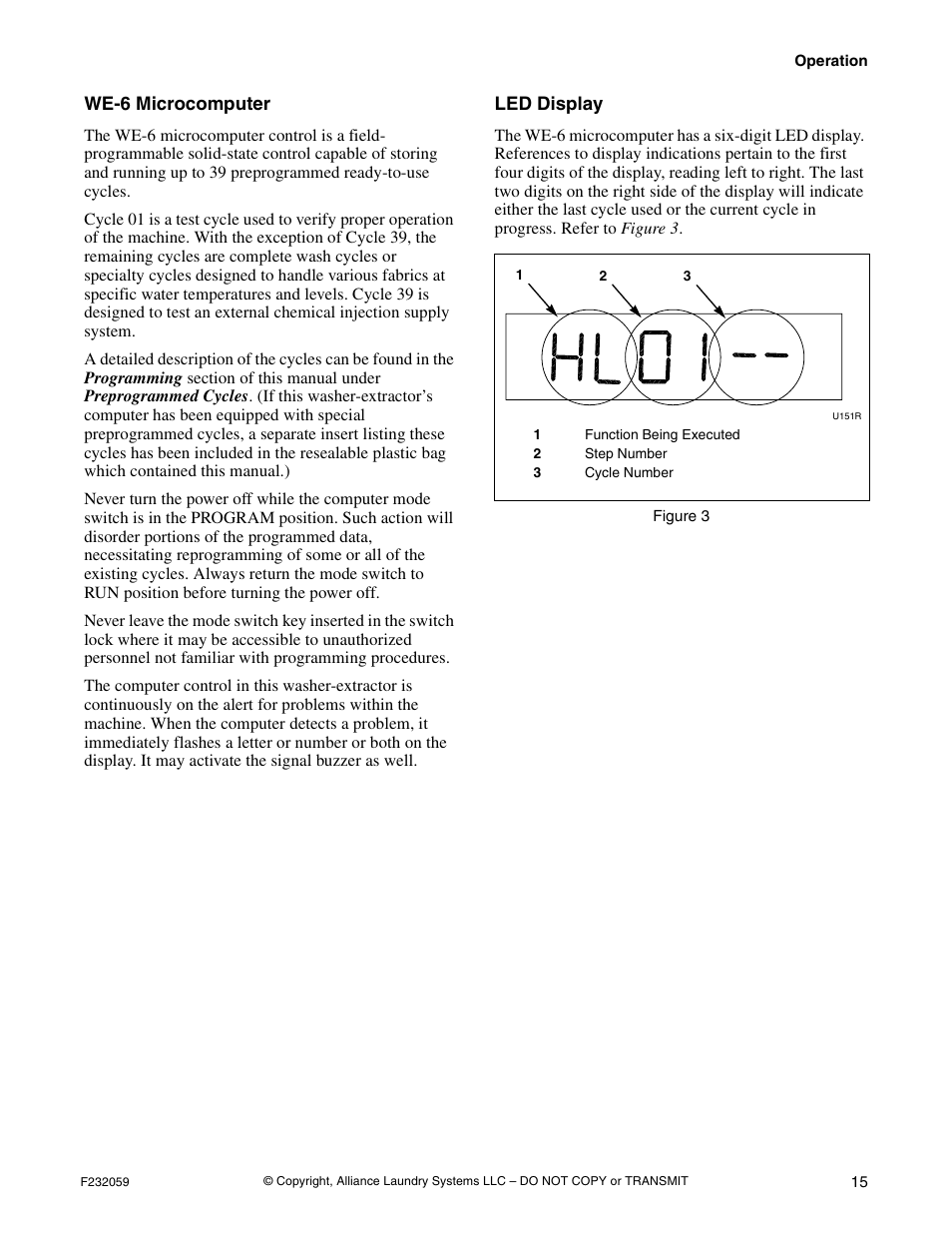 Alliance Laundry Systems UF35PV User Manual | Page 17 / 162