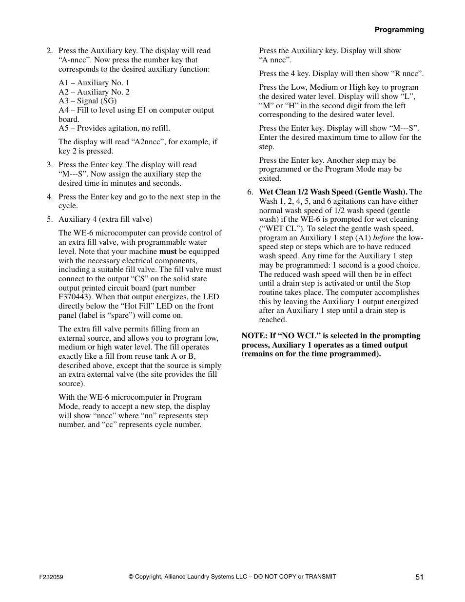 Alliance Laundry Systems UF35PV User Manual | Page 53 / 162